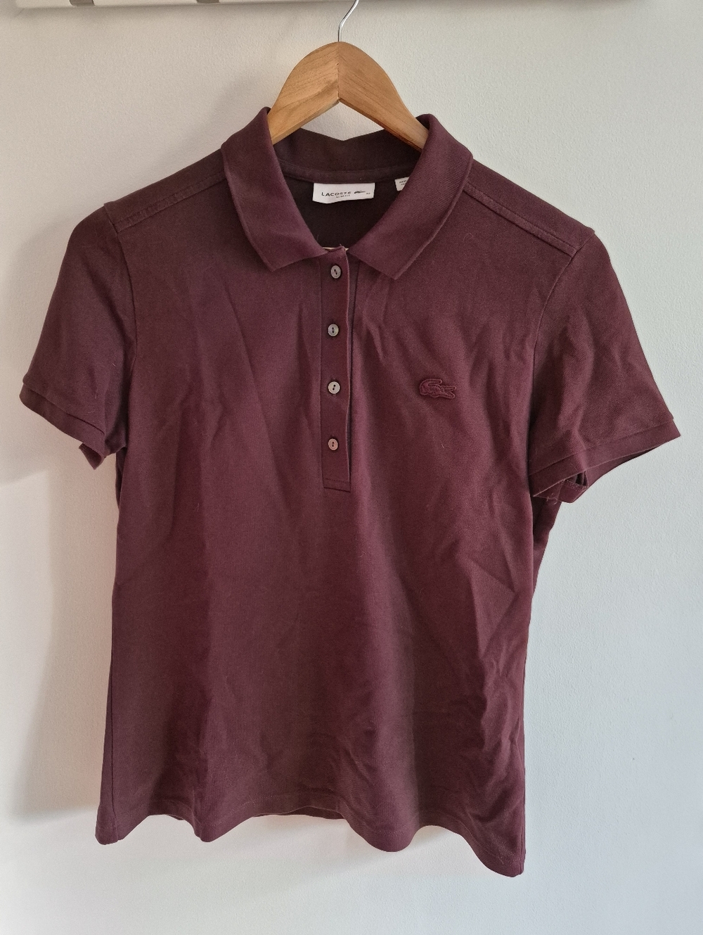 Lacoste Women's Slim Fit Polo - Burgundy